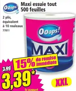 Norma Ooops! Maxi essuie tout offre