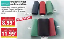 Norma ORTHO-Vital Oreiller cervical ou demi-rouleau offre