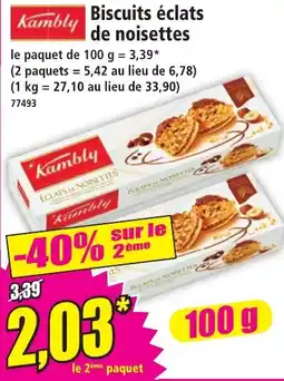 Norma Kambly Biscuits éclats de noisettes offre