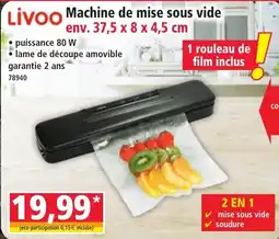 Norma Livoo Machine de mise sous vide offre