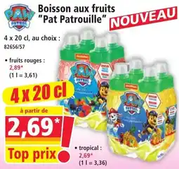 Norma Pat Patrouille Boisson aux fruits offre