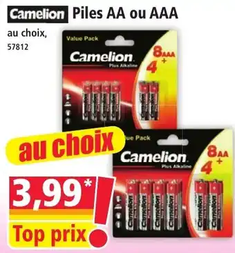 Camelion Piles AA ou AAA