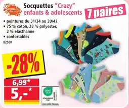 Norma COOL & YOUNG Socquettes "Crazy" offre