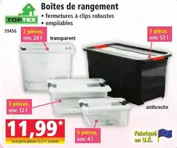 Norma TOPTEX Boîtes de rangement offre