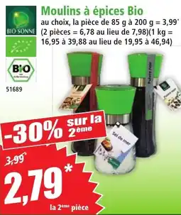 Norma BIO SONNE Moulin à épices offre