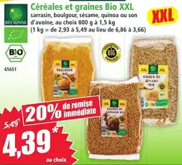 Norma BIO SONNE Céréales et graines Bio XXL offre