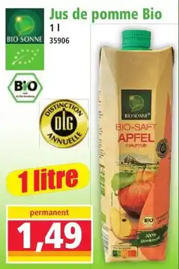 Norma BIO SONNE Jus de pomme Bio offre