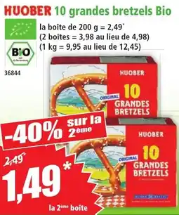 Norma HUOBER 10 grandes bretzels Bio offre