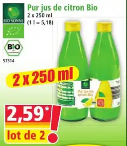 Norma BIO SONNE Pur jus de citron Bio offre