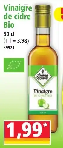 Norma Aromel Gourmet Vinaigre de cidre Bio offre