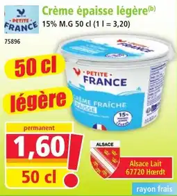 Norma PETITE FRANCE Crème épaisse légère offre