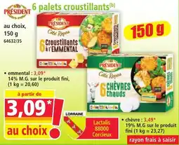 Norma Président Croutillants à l'Emmental offre