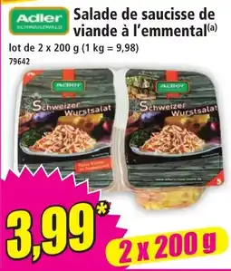 Norma Adler Salade de saucisse de viande à l'emmental offre