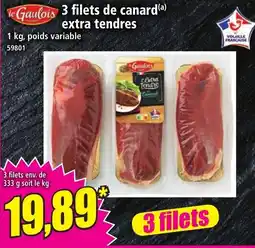 Norma le Gaulois 3 filets de canard extra tendres offre