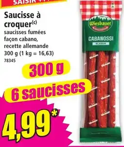 Norma Wiesbauer Saucisse à croquer offre