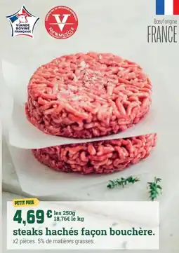 Fresh steaks hachés façon bouchère offre