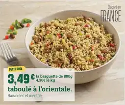 Fresh taboulé à l'orientale offre