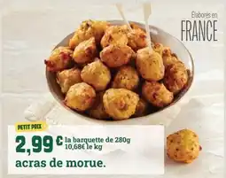 Fresh acras de morue offre