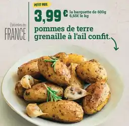 Fresh pommes de terre grenaille à l'ail confit offre