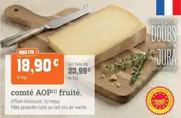 Fresh comté AOP offre