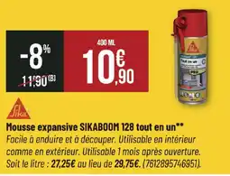 Bricorama Sika Mousse expansive SIKABOOM 128 tout en un offre