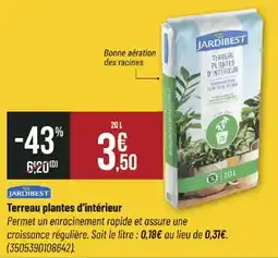 Bricorama JARDIBEST Terreau plantes d'intérieur offre