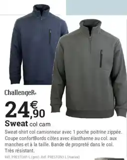 Espace emeraude Challenger Sweat col cam offre