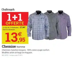 Espace emeraude Challenger Chemise homme offre