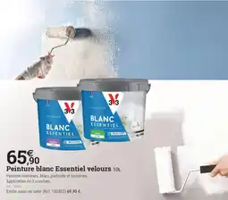 Espace emeraude Peinture blanc essentiel velours offre