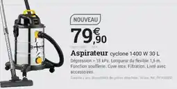 Espace emeraude PROFOR Aspirateur cyclone offre