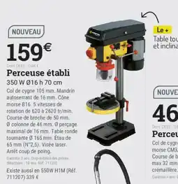 Espace emeraude PROFON Perceuse établi offre
