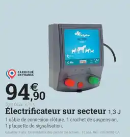 Espace emeraude Colydon Électrificateur sur secteur offre