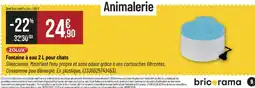 Bricorama ZOLUX Fontaine à eau 2 L pour chats offre