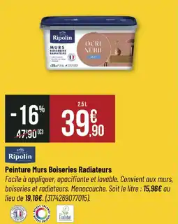 Bricorama Ripolin Peinture Murs Boiseries Radiateurs offre