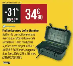 Bricorama Electraline Multiprise avec boîte étanche offre