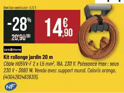 Bricorama Link2 Home Kit rallonge jardin 20 m offre