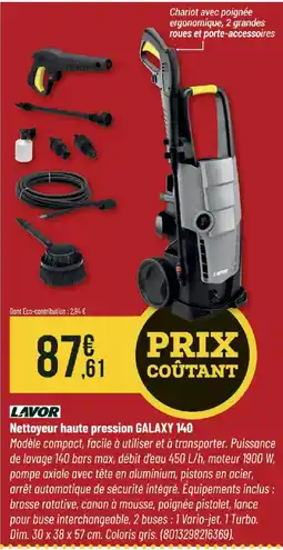 Bricorama LAVOR Nettoyeur haute pression GALAXY 140 offre
