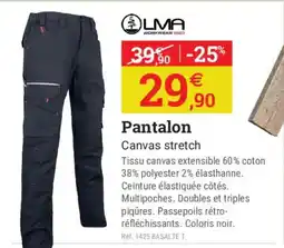 Espace emeraude Lma pantalon canvas stretch offre