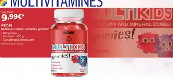 Weider multikids vitamin complex gomme