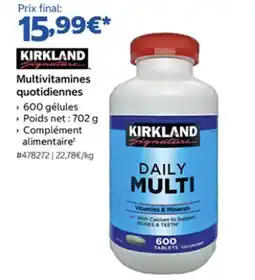 Costco KIRKLAND Signature Daily Multi offre