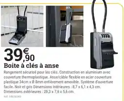 Espace emeraude Master Lock Boite à clés à anse offre