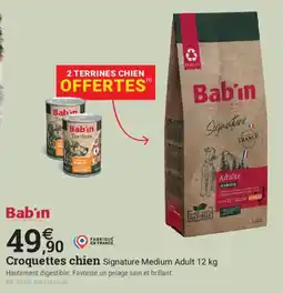 Espace emeraude Babin Croquettes chien offre