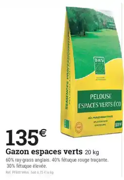 Espace emeraude BHS Pelouse espaces verts éco offre
