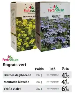 Espace emeraude Fertinature Graines de phacélie offre