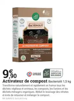 Espace emeraude BACTÉRIOLIT Activateur de compost offre