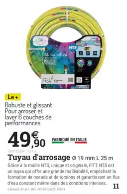 Espace emeraude FITT Tuyau d'arrosage offre