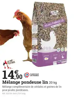 Espace emeraude LE PRÉ DU CLOCHER Mélange pondeuse lin offre