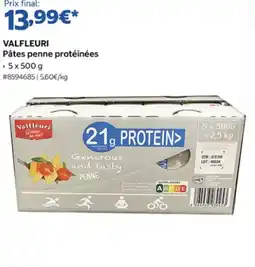 Costco VALFLEURI Pâtes penne protéinées offre