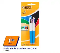 Action BIC Stylo à bille 4 couleurs Mini offre