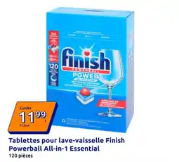 Action Finish Tablettes pour lave-vaisselle Powerball All-in-1 Essential offre